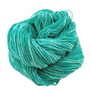 NWT Yarn Merino Wool Hand Dyed Two Ply 150 Yards Blue Green Seafoam Knit Crochet